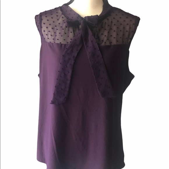 Luxology Tops - Purple sleeveless blouse